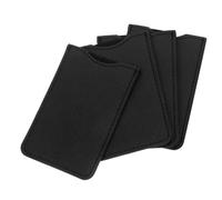 Generic 4pcs Pu Leather Shear Case Small Comb Bag and Eyelash Tweezer Pouch for Men, Portable Storage with Multifunctional Design, Black Travel and Office Use