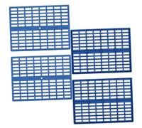 Generic 4pcs Rabbit Mats Guinea Pig Cooling Mat Guinea Pig Cage Pet Foldable Food Mat Litter Tray Bunny Cage Indoor Bunnies Hutch Guinea Pig Lap Pad Rabbit Cage Plastic Blue