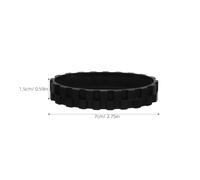 Generic 4pcs Robot Vacuum Wheel Rubber Replacement Tires Anti-slip Drive Wheel Tread Elastic Stable Texture for Robot Cleaner Parts Easy Installation