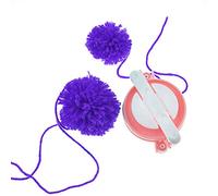 Generic 4pcs Set of Durable Weave Tool Pompon Braider Knitting Wool Ball Making Machine for Funny Creations, Random Color, 38mm 48mm 68mm 88mm, 4 Pcs/set (Assorted Color)