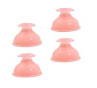 Generic 4pcs Silicone Cupping Therapy Tools Massage Tool Beauty Cupping Cup Elastic Vacuum Suction for Self-Massages at Home Back Shoulders Relaxation Random Color