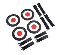 Generic 4PCS Soccer Targets Discs Set ABS Soccer Goal Target with Nylon Straps Adjustable Angle and Height Portable Training Equipment for Backyard School Team Practice