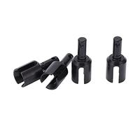 Generic 4Pcs Steel Outdrive Differential Cups for Improved Performance in RC Cars for LOSI Lasernut U4 1/10 Off Road Vehicles Black