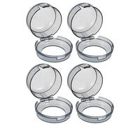 Generic 4pcs Stove Button Cover Kitchen Protector Gas Knob for Child Safety Stove Knob Safety Black
