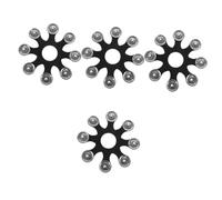 Generic 4pcs Tambourine Hihat Cymbal Accessory for Drum Versatile Musical Instrument for Various Styles for Parties and Ktv Your Performance Bright Sound