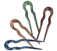 Generic 4pcs U Shaped Vintage Hair Forks for Women Elegant French Hair Pins for Updos Unique Chinese Inspired Design