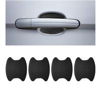 Generic 4pcs Universal Fit Car Door Handle Scratch Protector, Carbon Fiber, Black