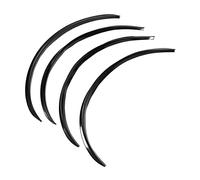Generic 4pcs Universal Wheel Eyebrow Flares Strong Plasticity Decoration for Car Fit for Arch Wheel Lip 72cm (Black)