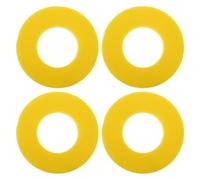 Generic 4Pcs Universal Yellow Rubber Shock Absorber Gasket Ring Vehicle Damping Buffer Pad for Car Suspension Spring Assembly