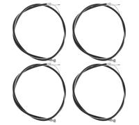 Generic 4pcs Wheelchair Brake Cable Anti-Slip Rear Brake Wires Steel Plastic for Outdoor Emergency Use and Stable Parking Safety