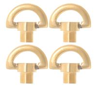 Generic 4pcs Winding Movement Micro Keys Music Box Key Replacement Iron Sturdy Creative Knob Handles Compact Portable DIY Music Box Making Accessories