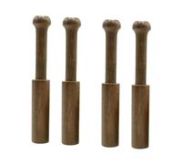 Generic 4pcs Wooden Singing Bowl Mallet Handmade Tibetan Striker for Meditation and Relaxation Accessory for Sound Bowls and Yoga Practices