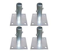 Generic 4X Scaffold Base Plates 4.7x4.7inch for Scaffolding Simple Installation Tube Diameter 3.3cm Tube Height 12cm Accessories