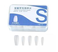 Generic 4x100x Pre Shaped Nail Extensions Tips Nail Art DIY Anti Spill Glue 0.2mm Thin Strong Toughness Clear False