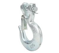 Generic 5/16in Heavy Duty Clevis Slip Hook with Safety Latch for Towing Vehicles, Durable Carbon Steel Construction, 4700lbs Capacity