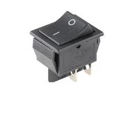 Generic 5/20pcs Latching Rocker Switch Power Switch I/O 4 Pins 6 Pins with Light 16A 250VAC 20A 125VAC KCD4 2position(Black 4PIN,100PCS)