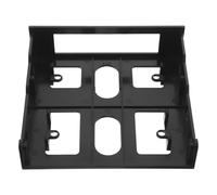 Generic 5.25 Inch to 3.5 Inch Hard Disk Mount Adapter with Shock Absorption and Plastic Material, Drive Bay Converter Suitable for PC Case Expansion and Front USB Hub Installation, Black