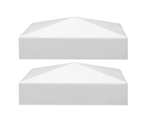 Generic 5-Inch Dome Fence Post Caps 2Pcs ABS Plastic for Deck and Outdoor Privacy Fence Applications