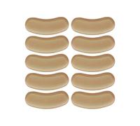 Generic 5 Pairs Brown High Heel Cushion Pads for Women, Thick Sponge Heel Grips Strong Self-Adhesive Back Stickers to Prevent Blisters and Help Shoes Fit Better