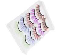 Generic 5 Pairs Natural Appearance False Eyelashes with Realistic Design, Imitated Style Fake Lashes for Women, Soft and Lightweight Decorative Eyelashes for Daily Makeup and Special