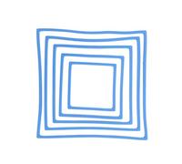 Generic 5 Pcs Aquarium Floating Plant Corral - 5 Sizes of Floating Plant Ring, Fish Feeding Ring (Blue-Square)