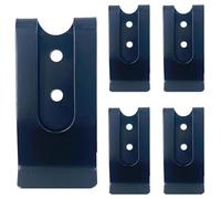 Generic 5 Pcs Metal Black Belt Clip, 53x25mm, Double Holes, Holster Sheath Clasp, DIY Leather Crafts