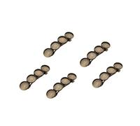 Generic 5 Pcs Vintage Patina Round Base Hair Clips for Setting DIY Elegant Barrette Accessories for Women Lightweight Copper Hair Clips for Party and Daily Styling