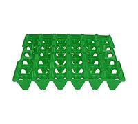 Generic 5 Pieces of Plastic Eggshells, 30-cell Egg Chest Holder Cover for Storage, Transport, Home and Farm Requirements (Green)