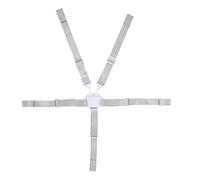 Generic 5 Point Baby Safety Strap Belt with Buckle for High Chair Stroller, Long Service Life Harness Belt, Hold Your Child Firmly, Suitable for Everyday Use, Nylon Webbing POM Buckle (White Button