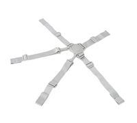 Generic 5 Point Baby Safety Strap Belt with Buckle for High Chair Stroller, Long Service Life Harness Belt, Hold Your Child Firmly, Suitable for Everyday Use, Nylon Webbing POM Buckle (Gray Button