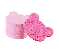 Generic 50 Compressed Facial Sponges for Gentle Makeup Removal. Portable And Professional, Bear Shape