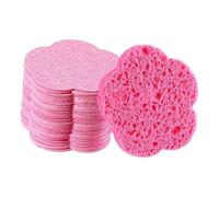 Generic 50 Compressed Facial Sponges for Gentle Makeup Removal. Portable And Professional, Plum Blossom Shape