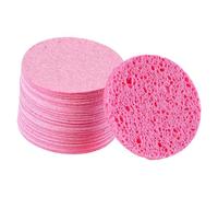 Generic 50 Compressed Facial Sponges for Gentle Makeup Removal. Portable And Professional, Round Shape