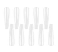 Generic 500pcs Nail Patch Fake Nail Sticker Manicure Stickers Plastic 10 Different Sizes Fashion Unique Style Easy to Apply for Parties at Home