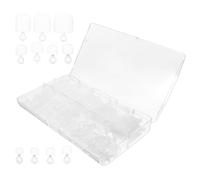 Generic 504pcs Abs Fake Toenail Tips Full Cover Not Easy to Break DIY Nail Art for Women Suitable for Dating