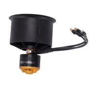 Generic 50mm 12 Blades EDF Ducted Fan, with 2627 4300KV Outrunner Motor for Fixed Wing Aircraft Hovership DIY High Performance Fan