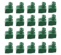 Generic 50Pcs 3.81Mm Pitch 2-Pin Green Pcb Screw Terminal Block Connector Electrical Wire Wiring Terminal Blocks for Circuit Board