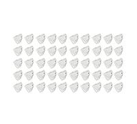 Generic 50PCS Glass Nail Art Color Display Tips Nail Polish Color Card for Beauty Salons DIY Design Crystal Clear