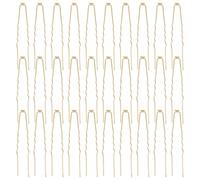 Generic 50pcs Gold U Shaped Hair Pins for Women Wedding Hair Accessories Bridal Updo Chignon Pins Japanese Style Forks for Thick Curly and Long Styling