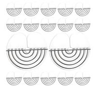 Generic 50pcs Heat Shield for Hair Extension Multi-functional Design Plastic Spacer with Hair Heat Protection for Professional Hairdressers Salon Use