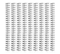 Generic 50pcs Holes Double Loop Wire Binding Spines 15.9mm Iron Rings for Secure Binding and Organizing Files, Suitable for Learning Life and Presentation Use