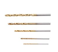 Generic 50Pcs Mini High Speed Steel Plating Straight Hand Twist Drill Bits for Most Drilling Jobs and Materials, Portable Hand Drill Set for Enthusiasts and Craftsmen