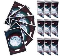 Generic 50pcs Retro Disco Party Bags with Handles Vintage 70s Candy Storage Pouches for Festive Wrapping and Goodies Packaging