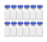 Generic 50pcs Small Glass Vials 3ml Reusable Bottles with Caps for Chemistry Experiments Pocket-sized Sample Storage Vials