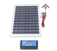 Generic 50W Solar Panel Kit 18V with MPPT Controller Battery Clamps for Outdoor Camping RV Boat Caravan Marine