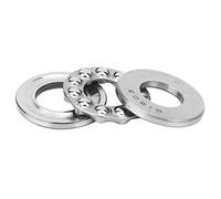 Generic 51203 Thrust Bearing High Precision Steel Efficient Load Capacity for Machinery Manufacturing 17mm Inner 35mm Outer 5pcs