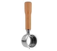 Generic 51mm Bottomless Coffee Portafilter with Solid Wood Handle for Enthusiasts Eco-Friendly and Durable Stainless Steel (C1 Beech)