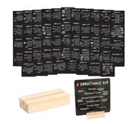 Generic 52Pcs Scripture Cards Prayer Cards with Wooden Stand Inspirational Cards Decorative Scripture Positivity Card Motivational Bible Study Supplies