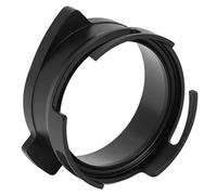 Generic 54mm Portafilter Aluminum Funnel Easy-to- Dosing Funnel for Coffee Machine Part Home Barista Tool (Black)