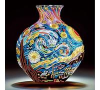 Generic 5D DIY Partial Special Shaped Drill Vase Diamond Painting Kit, DIY Diamond Art Vase Kits for Kids, Adults, Modern Crystal Craft Painting, Rhinestone Home Decoration Art Craft 30x30 cm-03